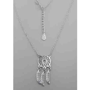 Srebrna ogrlica dreamcatcher