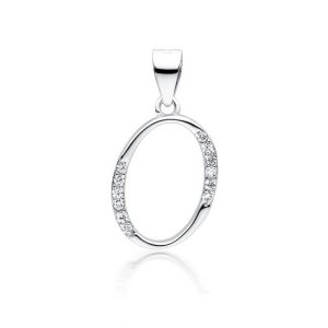 Srebrni privjesak slovo O