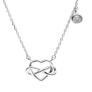 Srebrna ogrlica srce