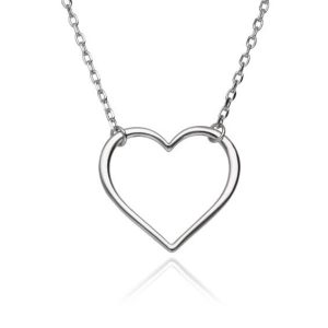 Srebrna ogrlica srce