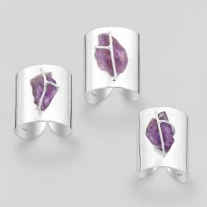 Srebrni prsten ametist