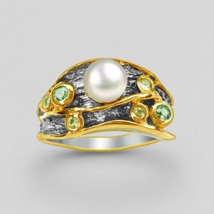 Srebrni prsten biser