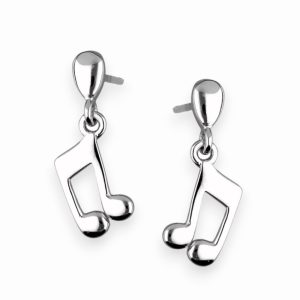 Srebrne naušnice note