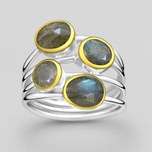 Srebrni prsten labradorit