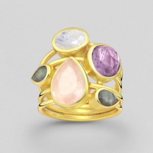 Srebrni prsten ametist