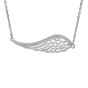 Srebrna ogrlica krilo