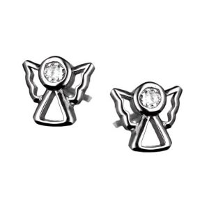 Srebrne naušnice anđeli