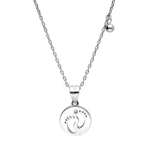 Srebrna ogrlica stopala