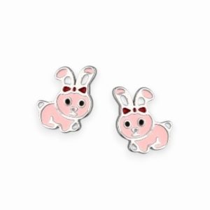 Srebrne naušnice zečići