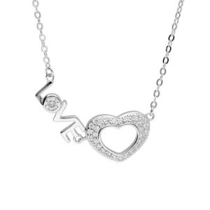Srebrna ogrlica srce