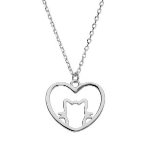 Srebrna ogrlica mačka