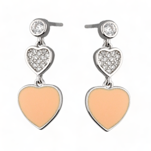 Srebrne naušnice srce