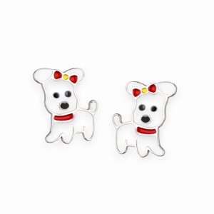 Srebrne naušnice psići