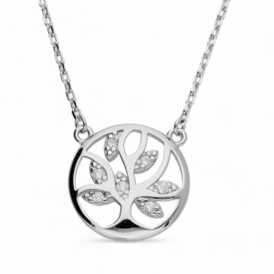 Srebrna ogrlica drvo