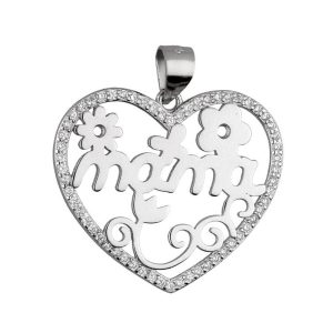 Srebrni privjesak "mama"