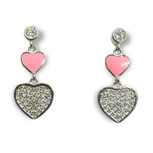 Srebrne naušnice srca