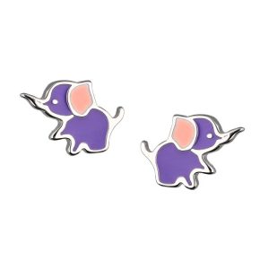 Srebrne naušnice slonići