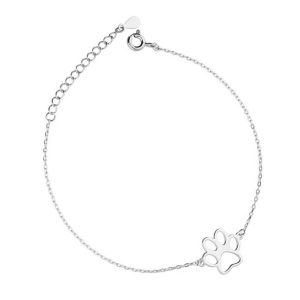 Srebrna narukvica šapa