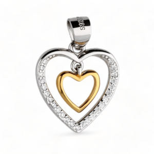 Srebrni privjesak srce