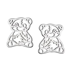 Srebrne naušnice medvjedići
