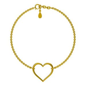 Srebrna narukvica srce