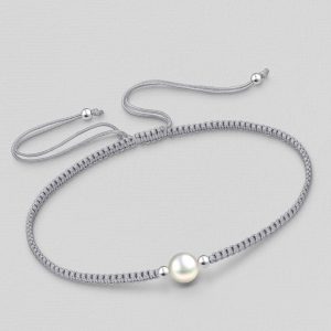 Narukvica srebro i biser