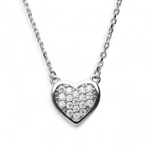 Srebrna ogrlica srce