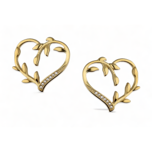 Srebrne naušnice srce