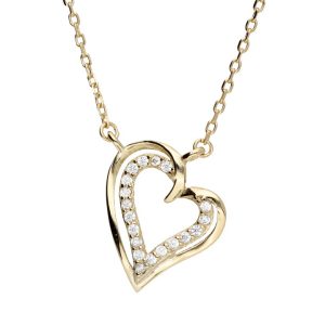 Srebrna ogrlica srce