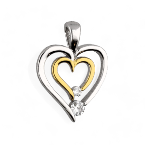 Srebrni privjesak srca