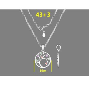 Srebrna ogrlica drvo života