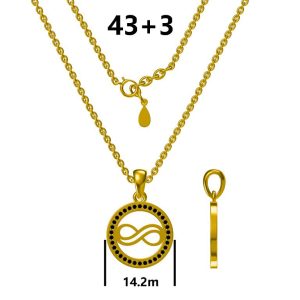 Srebrna ogrlica infinity