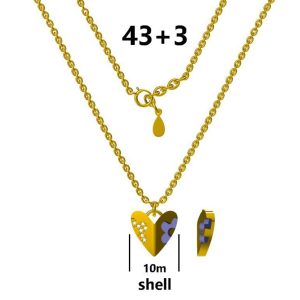 Srebrna ogrlica srce