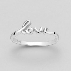 Srebrni prsten Love
