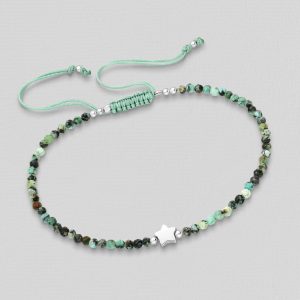 Narukvica srebro i poludragi kamen