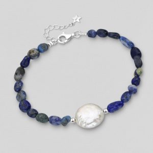 Narukvica srebro i Lapis Lazuli