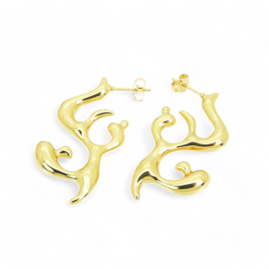 Naušnice od pozlaćenog čelika