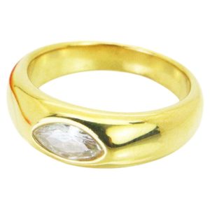 Prsten od pozlaćenog čelika