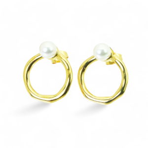 Naušnice od pozlaćenog čelika