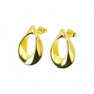 Naušnice od pozlaćenog čelika