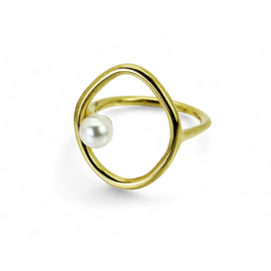 Prsten od pozlaćenog čelika