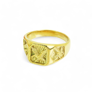 Prsten od pozlaćenog čelika