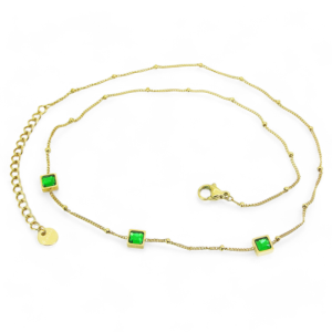 Ogrlica od pozlaćenog čelika