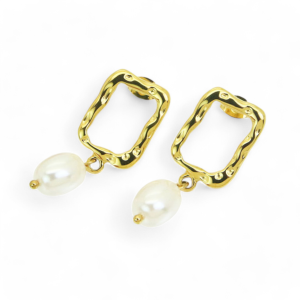 Naušnice od pozlaćenog čelika