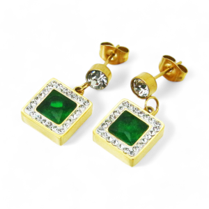 Naušnice od pozlaćenog čelika