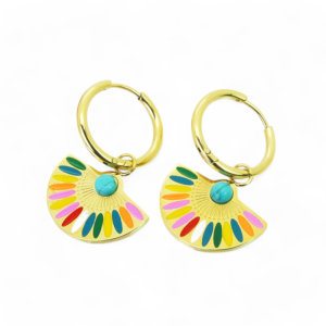 Naušnice od pozlaćenog čelika