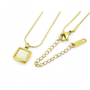 Ogrlica od pozlaćenog čelika