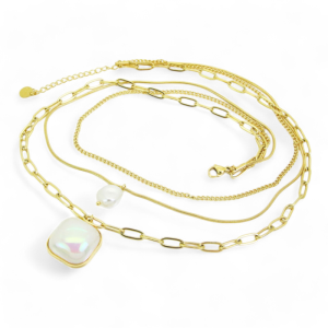 Ogrlica od pozlaćenog čelika