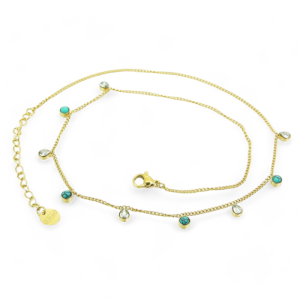 Ogrlica od pozlaćenog čelika