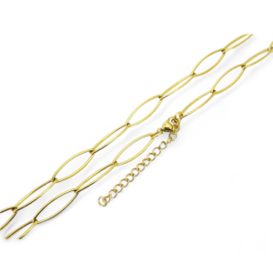 Ogrlica od pozlaćenog čelika